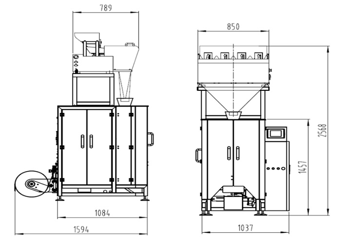 High Efficiency Linear Weigher Packing Equipment for Packing Small Granules